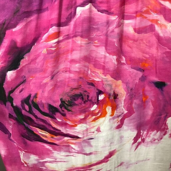 IRIS SETLAKWE Silk Blend Halter Black Pink Abstract Floral Maxi Dress Sz 4 - Picture 8 of 12